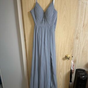 Azazie Gracie Bridesmaid Dress in Dusty Blue